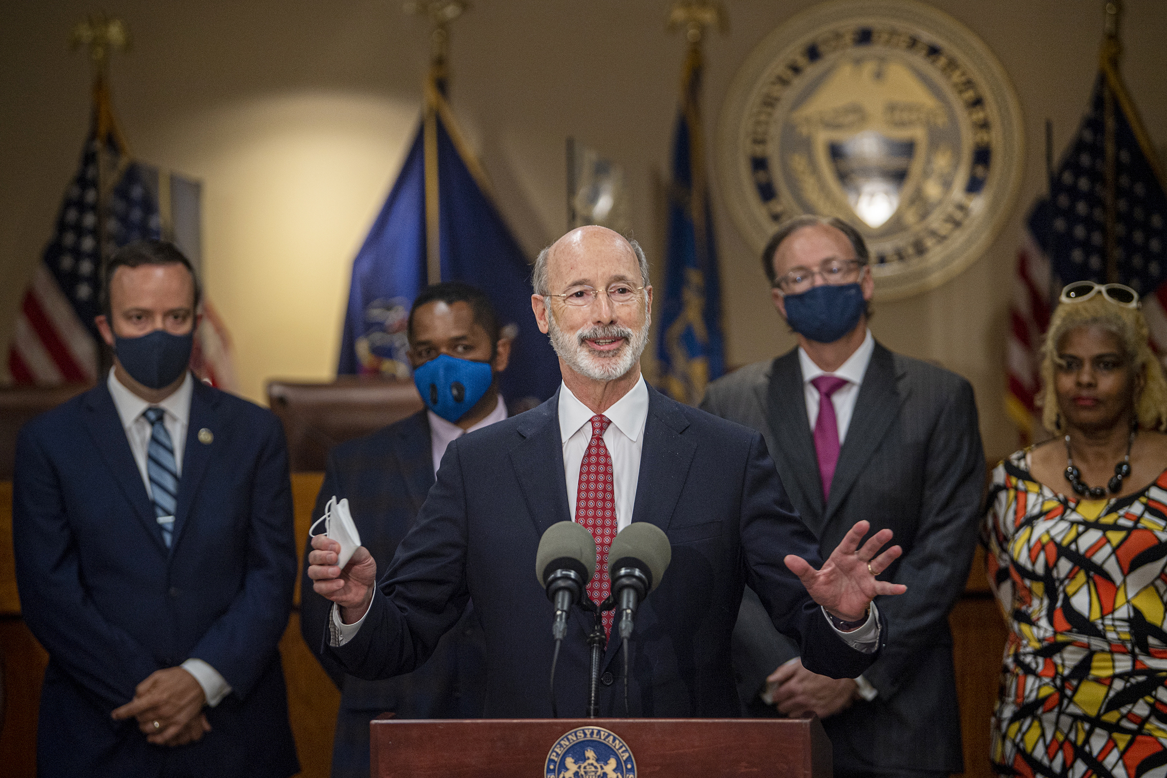 GOP election bill sponsor takes case to Wolf news conference | News ...